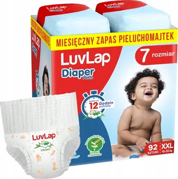 Plenkové kalhoty LuvLap Plenkové Kalhotky pro děti velikost 7, 15-25 kg, 92 ks s aloe vera
