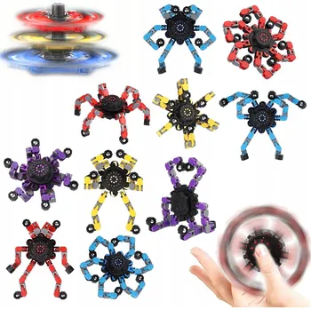 Gadget 10 x Transformovatelné Fidget spinnery. Senzorická hračka jako DÁREK 4 barvy