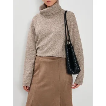 Dámský svetr Sinsay - Melanžový rolák - hnědá - 690HK-84M - 690HK-84M-S