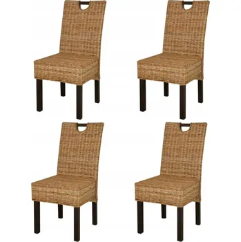 Jídelní židle Židle VidaXL hnědá 4 ks