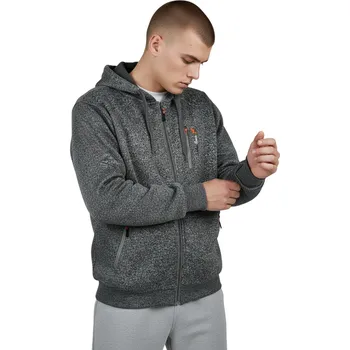 Pánská mikina Blue Jeans Pánská nadměrná rozepínací mikina ROLAND Barva: Šedá, Velikost: 4XL