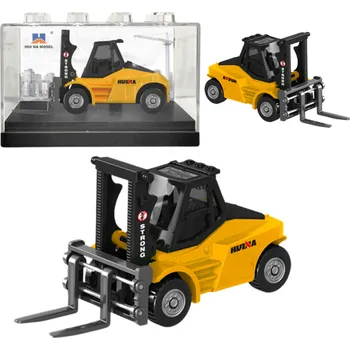 autíčko Vysokozdvižný vozík Kovový Model Sběratelský Huina Žlutý 1:80
