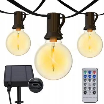 Venkovní osvětlení Světelný řetěz BESCOST 1800 cm solární čirý