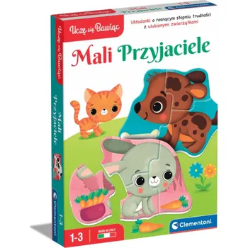 Puzzle Puzzle Malí Přátelé Zvířátka Farma Učím se Bavíc Jazyk Polský Clementoni 50761