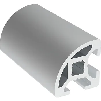 Stavební profil Alusic Hliníkový profil BH 20-6, 20x20, půlkulatý