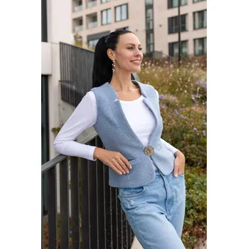 Dámská vesta Runo Styl Dámská vesta IGA světle modrá barva Velikost: EU 50