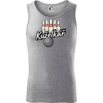 Pánské termoprádlo Kuželkář - Kuželky - Tílko pánské Core - S ( Tmavě šedý melír )