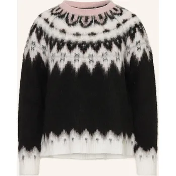 Dámský svetr Oui Dámský Svetr, černá / světle růžová / krémová, 36