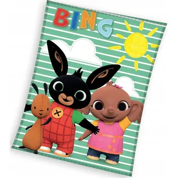 Dětská deka Dětská deka Carbotex 150 x 200 cm, barevná, s motivem Bing