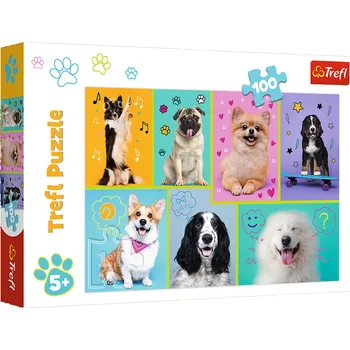 Puzzle Puzzle - 100 - Ve světě pejsků - Trefl 16421