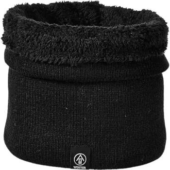 Šála Nákrčník na krk Dámská zimní šála pro muže Černá Teplá šála Módní měkká