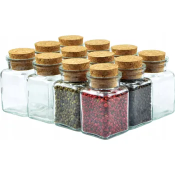 Sklenice 12X ZAVAŘOVACÍ SKLENIČKA s přírodním korkem 150 Ml