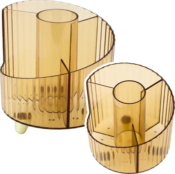 Organizér na školní a kancelářské potřeby Transparentní Žlutý