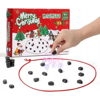 Šachy Magnetická šachová hra - 20 kamenů, zábavná hádanka pro děti, vánoční dárky