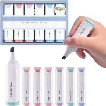 Zvýrazňovač Sada mini zvýrazňovačů Jemné pastelové barvy 6 ks