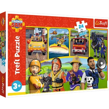 Puzzle Puzzle - 24 Maxi - Požárník Sam a přátelé - Trefl 14356