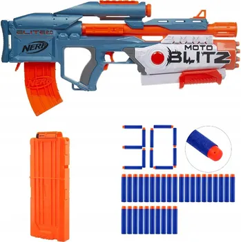 Dětská zbraň NERF ELITE 2.0 MOTOBLITZ F5872 + ZÁSOBNÍK + 30 ŠIPEK WAFFLE