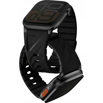 Řemínek na hodinky Fluorescenční řemínek UNIQ Magnetic pro Apple Watch 49/46/45/44/42/41/40mm, černý
