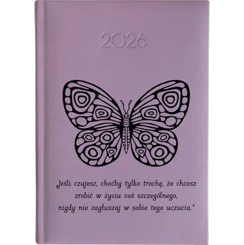 Kalendář Knižní kalendář 2026 A5 FunnyCase fialový