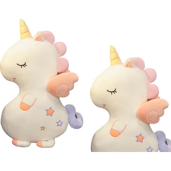 plyšák Plyšová Hračka Mazlíček Roztomilý Jednorožec Bílý 50cm