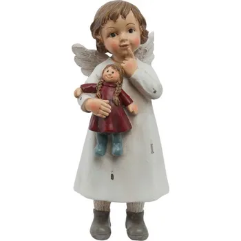 Obraz Bílý andílek s panenkou