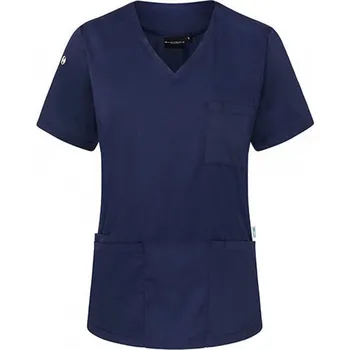 Dámská košile Karlowsky Dámská základní tunika s výstřihem do V a krátkými rukávy Barva: modrá námořní, Velikost: 3XL KY138