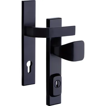 Dveřní kování RN1 FONDI Černá mat – Rozteč: 72