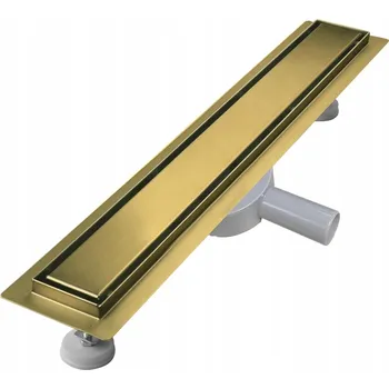 sprchový žlab Sunrik Sprchový Žlab 110 cm se Sítkem a Sifonem 360° Zlatý