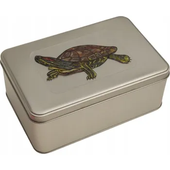 Dóza na potraviny Plechová dóza s obrázkem želvy nádherné