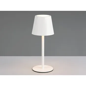 Lampička Nabíjecí LED stolní lampička Diaz, bílá