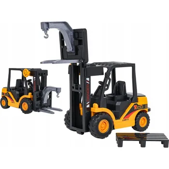autíčko VYSOKOZDVIŽNÝ VOZÍK s pohonem pro děti + paleta 1:55 skladové vozidlo GUMOVÉ PNEUMATIKY