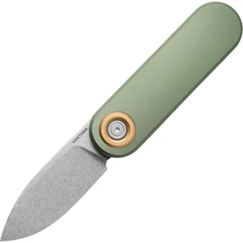 kapesní nůž Vosteed Corgi-V 14C28N Stonewash Zelený Hliník A3702