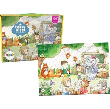 Hračka Puzzle Škola pro zvířata 100 dílků