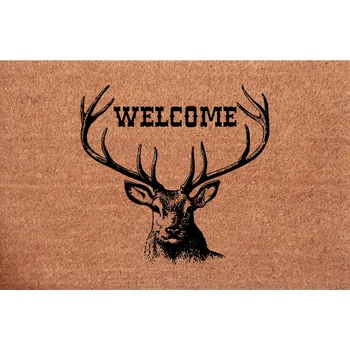 Kokosová rohožka před dveře Welcome Jelen Parohy Rohožka ke dveřím