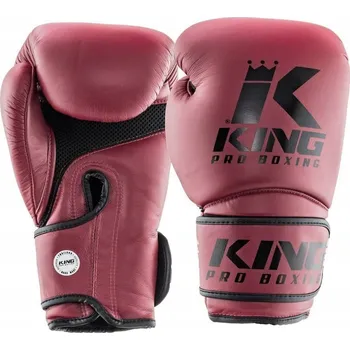 Boxerské rukavice Kožené boxerské rukavice King Pro Boxing pro sparing a Muay Thai, 14 OZ