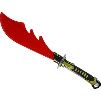 Dětská zbraň Svítící červená mačeta pro děti na baterie Zbraň Bitva