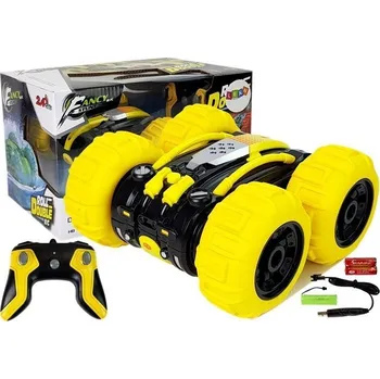 RC model auta Oboustranná žlutá amfibie na dálkové ovládání 1:24