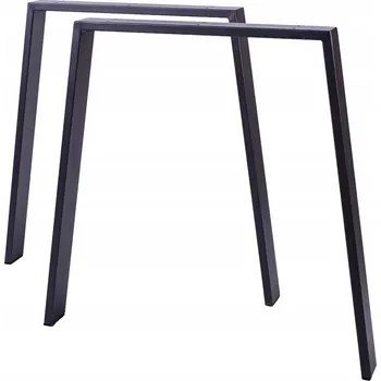 Konferenční stolek Kovové nohy ke stolu, lavici, stolku, psacímu stolu černé 2 ks tvar U