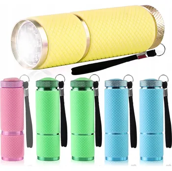 Svítilna Mini přenosná svítilna malá barevná hliníková svítilna ZELENÁ