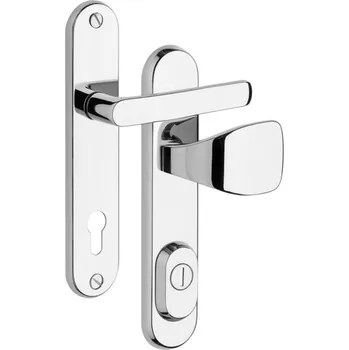 Dveřní kování R1/O BARYT Nerez lesk – Rozteč: 72