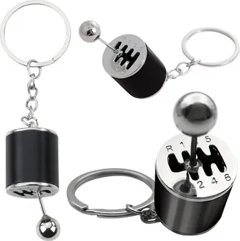 Kovová klíčenka na klíče Převodovka Pohyblivá Černá