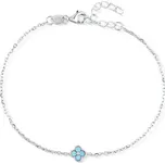 Stříbrný náramek pomněnka