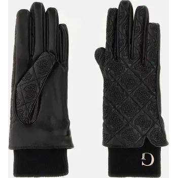 Moto rukavice Guess dámské černé koženkové rukavice 10005332-7621806182764