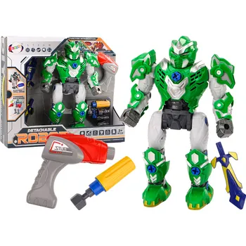 Vrtačka Robot ke skládání Zbraň Vrtačka Šroubovák Světla Zvuk Zelený