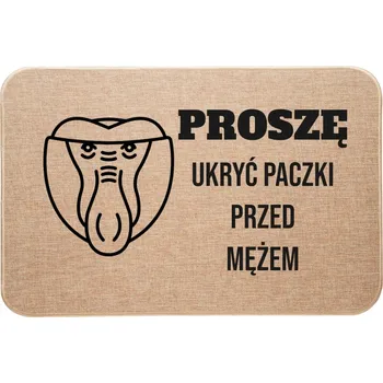 Rohožka Kokosová rohožka, hotová, 39 x 59 cm