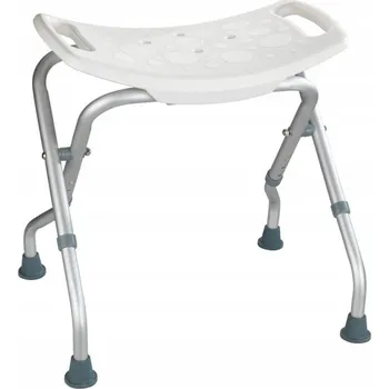 Koupelnové sedátko NASTAVITELNÁ STOLIČKA DO KOUPELNY do sprchy WENKO hliníková sedací stolička