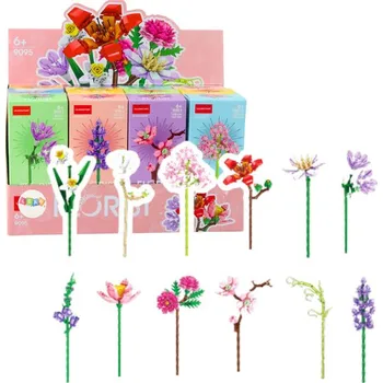 ostatní stavebnice Stavební kostky Jednotlivá dekorativní květina 87-227 dílků