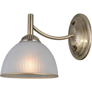 Nástěnné svítidlo Italux WL-40653-1-ABR-WH nástěnné svítidlo Fener | 40W E27 | mosaz | opálová + K nákupu nad 3000 Kč dárek zdarma