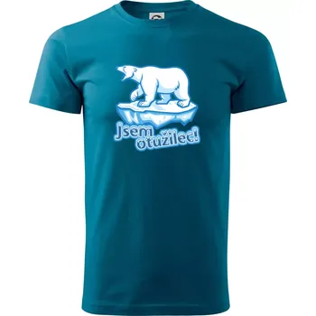 Jsem otužilec - medvěd - Klasické pánské triko vyšší gramáže - XS ( Petrolejová )