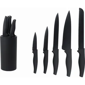 Kuchyňský nůž KOMPLETNÍ SADA 5 KUCHYŇSKÝCH NOŽŮ V BLOKU FABIO